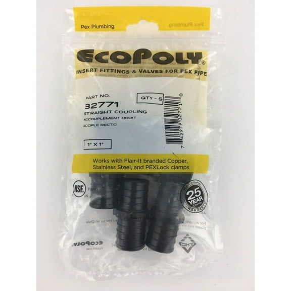 PEX Coupling 1" 5-Pack