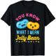 thumbnail image 1 of Camiseta Kawaii de Mujer - Amante de los Dulces "You Know What I Mean, Jelly Bean", 1 of 7