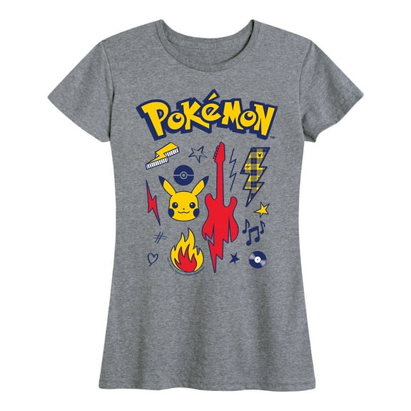 Pokémon - Pokémon Punk Icons - Women's Short Sleeve Graphic T-Shirt
