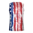 thumbnail image 4 of TopLLC Débardeurs pour Hommes T-Shirts Sans Manches Décontractés Hommes Mode Décontractée Imprimé Chandail à Enfiler Col Rond Débardeurs de Sport Vêtements d'Été, 4 of 4