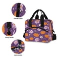 thumbnail image 5 of Insulated Crossbody Lunch Bag 10L Lunch Tote with Adjustable Shoulder Strap for Work Office Picnic Orange Pumpkins and Flowers, 5 of 6
