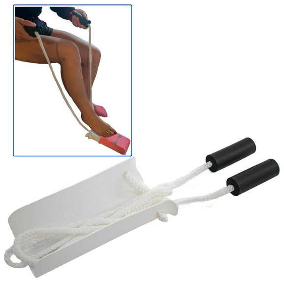 Sock Slider Aid Shoe Horn with Foam Handles and Adjustable 40" Cords - Easy On and Off Stocking Slider Assist Tool - Seen On TV