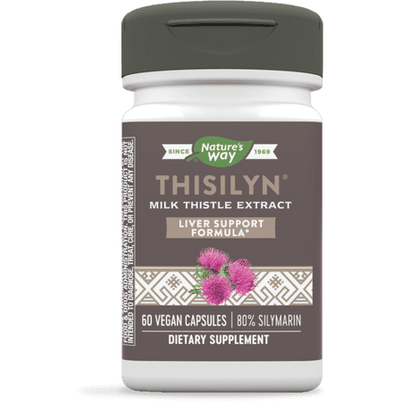 Nature's Way Thisilyn Standardardized Milk Thistle Extract, Vegan, 60 Capsules