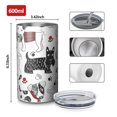 thumbnail image 4 of 20oz Coffee Tumblers Scribble Dogs Stainless Steel Vacuum Insulated Travel Tumbler Coffee Cups Mug with Lid and Straw with Cleaning Brush for Cold & Hot Drinks, 4 of 5