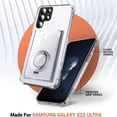 thumbnail image 2 of Transparent Soft Phone Case For Samsung S23 Ultra 5G Magnetic Ring Holder Card Slot Cover For Galaxy S23 S24 Plus Note 20 Ultra, 2 of 7