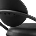 thumbnail image 7 of Carny Iron Swivel Counter Stool Chair- Vintage Black Faux Leather, 7 of 7