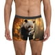 thumbnail image 1 of Balery Maple Forest Panda Calzoncillos bóxer para hombre, ropa interior de algodón suave y transpirable con cinturilla de nailon-X-Large, 1 of 5