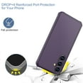 thumbnail image 3 of Designed for Samsung Galaxy S25 Phone Case,Shockproof Military Grade Drop Protection,Anti-fall Ultra Slim Thin Fit Frosted Translucent Scratch-Resistant Rugged Phone Case Cover,Darkpurple, 3 of 4