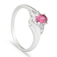 thumbnail image 4 of Pompeii 5/8ct Oval Ruby & Diamond Ring 14K White Gold (G/H,I1), 4 of 4