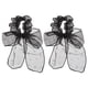 thumbnail image 1 of 2 coleteros elásticos de malla de organza para el pelo, gomas elásticas para el pelo, coleteros, diademas con lazo, accesorios para mujeres y niñas, cabello grueso y fino, color negro, 1 of 8