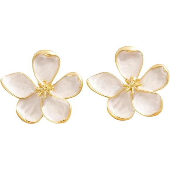 Irregular Petal Earring For Women Unique Statement Flower Dangle Earrings Trendy Gift