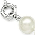 thumbnail image 3 of Sterling Silver Majestik Rh-Pl 12-13mm Wht Imitation Shell Pearl Necklace (20 X 12.25) Made In Canada qmjn12w-20, 3 of 5