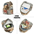 thumbnail image 5 of FORMRS Mini Backpack Purse for Women Quilted Travel Daypack Casual Shoulder Bag, Yellow Dog Artist, 5 of 7