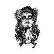 Muerte Day Of The Dead Sticker Scary Halloween Decor Horror Phone Decal Water Bottle Stickers Car Decals, Laptop Sticker