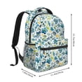 thumbnail image 2 of Fotbe Floral In Blue Pattern Casual Backpack for School, Travel, and Outdoor Activities - Durable, Lightweight, and Comfortable, 2 of 5