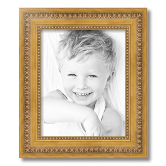 ArtToFrames 12x15 inch Gold Picture Frame, Gold 12" x 15" Wood Poster Frame (WOM-4166) 1234