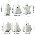 thumbnail image 2 of Cute And Bizarre Ghost Shaped Aromatherapy Candle, Creative Ornament For Home Fragrance And Ambiance, Party Supplies For Gatherings Celebrations Gifts, 2 of 6