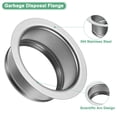 thumbnail image 2 of Uxcell Garbage Disposal Sink Flange for 3-1/2 Inch Standard Drain [Silver], 2 of 5