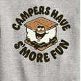 thumbnail image 3 of Instant Message - Camping Is Smore Fun - Toddler & Youth Crewneck Fleece Sweatshirt, 3 of 6