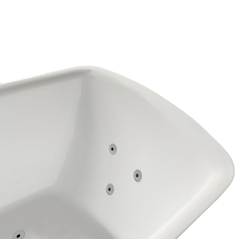 Bianca 68 in. Acrylic Flatbottom Whirlpool Bathtub in White Bianca 68 in. Acrylic Flatbottom Whirlpool Bathtub in White