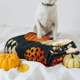 thumbnail image 2 of Halloween Pumpkin Art Fall Flannel Fleece Throw Blanket 60"x50", 2 of 5