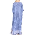 thumbnail image 2 of Sakkas Tacy Women's Casual Boho Summer Maxi Dress Caftan Kaftan Cover-up LougeWear - Sky Blue - One Size Regular, 2 of 5