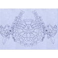 thumbnail image 1 of Ahgly Company Machine Washable Indoor Rectangle Transitional Lavender Blue Area Rugs, 4' x 6', 1 of 7