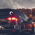 thumbnail image 4 of Cat Circle Silhouette Sticker Decal Notebook Car Laptop 5" x 5" (White), 4 of 4