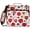 Retro Red-Gold Florals, variant on Red Swimmers Printed Zipper Binder with Handle&Shoulder Strap 2 inch 3 Ring 500 300 Sheet Capacity File Folder Organizer