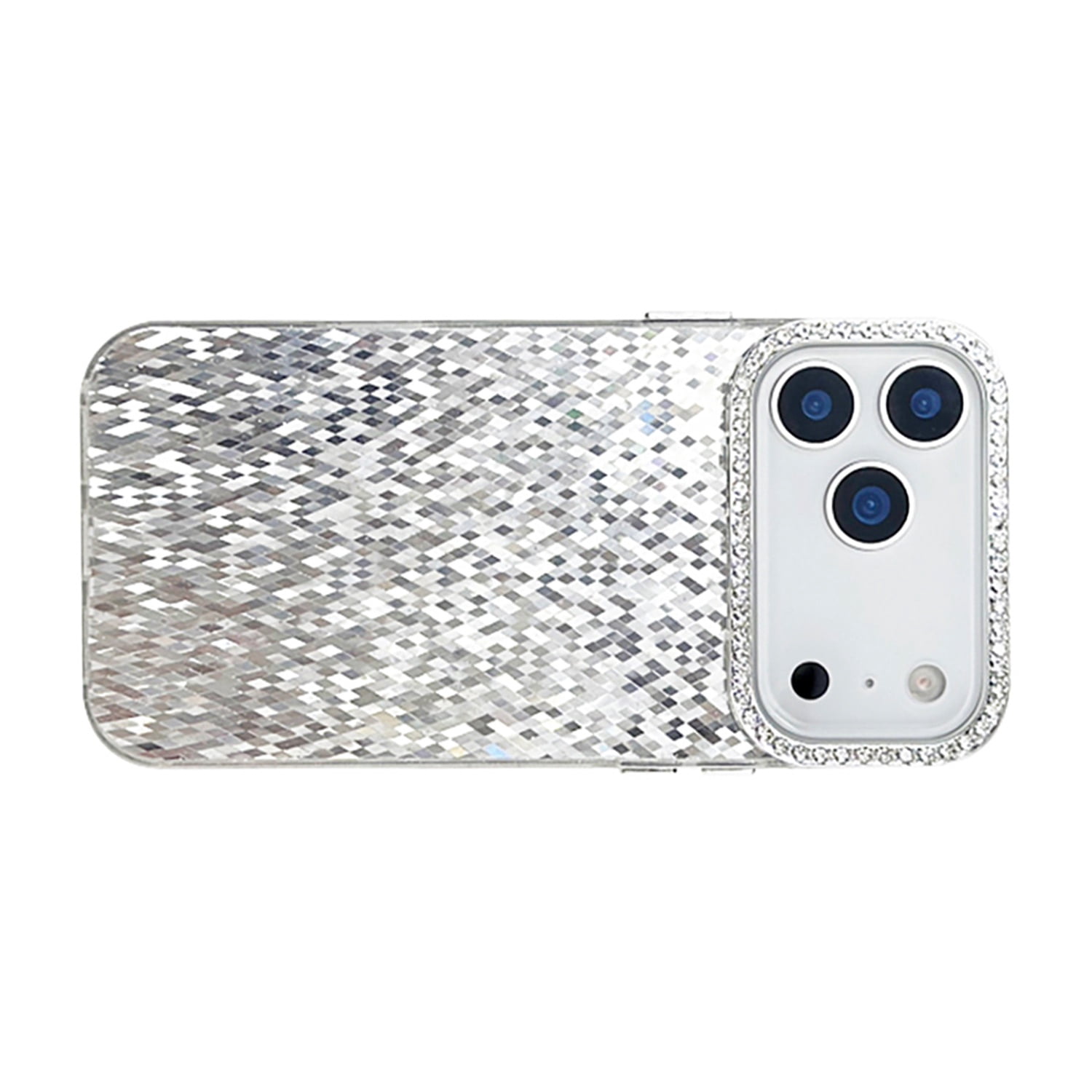 Blush Shine Glam Case for iPhone 17 Pro Max - White