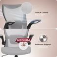 thumbnail image 6 of Click365 Adult Mesh Mid Back Indoor Commercial Ergonomic Office Chairs Hardware Kit, Gray, 6 of 15