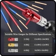 thumbnail image 2 of Pelacables, Herramienta para Pelar Cables y Conector de Torsión de Cables, Herramienta de Torsión de Cables para Taladro, Kit de Conectores de Cables Eléctricos, 2 of 7