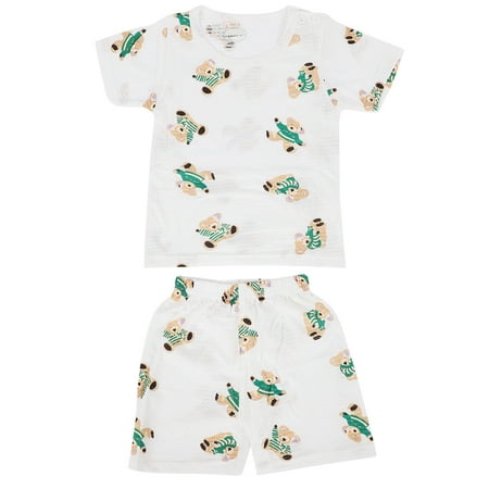 

Baby Shorts Outfit Baby Summer Shorts Set Cute Elements Breathable For Infant For Daily Life For Toddler For Birthdays Bear 110cm