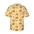 thumbnail image 4 of Mushroom Little Fox Men'S 3d Print Casual Button Down Shirts, Novelty Hawaiian Short Sleeves M, 4 of 8
