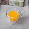 thumbnail image 2 of Set of 2 Pack Creative Heart Shape Design Double Layer heart Cup with Handle milk cup tea and coffee mugs for Lovers Coffee Afternoon Tea (80ml), 2 of 5