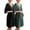 Z-Black/Dark Green, variant on Ekouaer 3 in 1 Labor/Delivery/Hospital Gown Maternity Dress Nursing Nightgown Sleepwear for Breastfeeding
