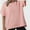 Pink, variant on T Shirts for Women Summer Women's Tops Short Sleeve tshirts Casual Basic Tee