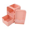 Makeup Brush Storage Box Mini Plastic Cosmetic Cotton Container