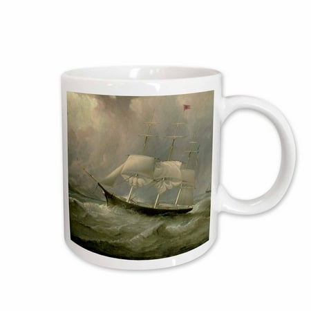 

3dRose The Black Ball Line Clipper Ship Ocean Chief by Samuel Walters Ceramic Mug 15-ounce