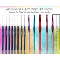 thumbnail image 2 of Crochet Hook Kit Soft Handle Crochet Knitting Knitting Craft Yarn Sewing Tool Set Crochet Storage Bag Gift for Beginners, 2 of 6