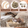 thumbnail image 3 of 25 Pcs Decorative Balls, Garland Wood Beads Rattan Wicker Balls with Spheres Orbs Filler for Garden Table Vase Bowl Filler Centerpiece (Wood, Wicker Rattan), 3 of 4