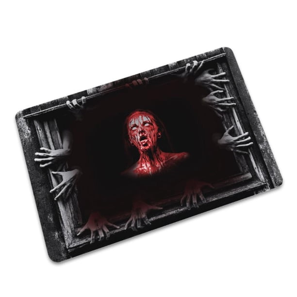 Puerta De Halloween Evil Under Sewer Cover Felpudo Antideslizante Para Decoración De Halloween Cateissary HA045782-03