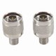 thumbnail image 3 of 10Pcs Tipo N Enchufe Macho A F Conector Hembra RF Adaptador Coaxial para Antena InalÁMbrica, Plata, 3 of 5