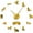 Gold, variant on Nova Scotia Duck Tolling Retriever Dog Frameless Wall Clock Stickers, DIY Modern Decorative Clocks for Living Room, Bedroom, Office - Easy to Install, Large 3D Clock Design (Gold,37in)