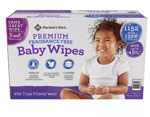 Member's Mark Premium Scented Baby Wipes Free Shipping 1152 ct. 