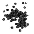 thumbnail image 2 of 100 Pcs Oeillets en Caoutchouc Tétons pour Machine Noir Fournitures Accessoires, 2 of 8
