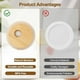 thumbnail image 4 of Bamboo Lids with Straw Hole, 2.76inch/70mm Canning Lids (20Pcs), 4 of 5
