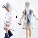 thumbnail image 1 of Transparent Children Raincoat Safty PVC Cute Capa De Chuva Infantil Waterproof Kids Rain coat Cover Hooded Poncho Rainwear yaoshenbao LED, 1 of 2