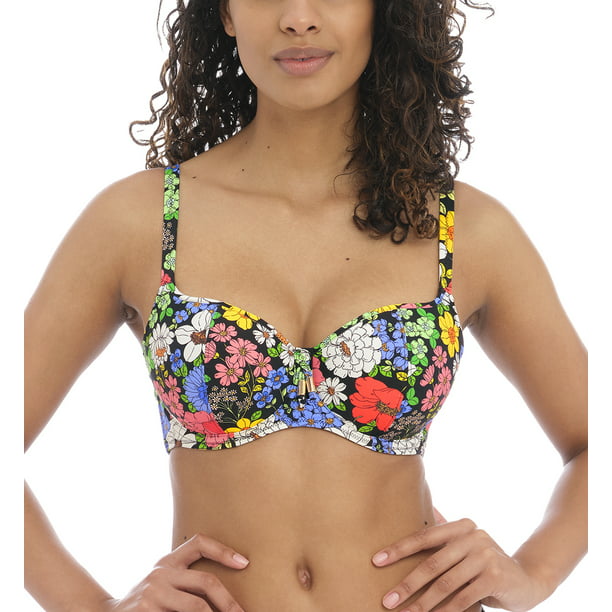 Daarbij Helaas rietje Freya Floral Haze Sweetheart Padded Underwire Bikini Top (202803),36D,Multi  - Walmart.com