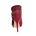 thumbnail image 2 of Botin con Tacon de 11 cm para Dama Mujer en color Vino, Elaborado de Textil Acabado Gamuza. Cklass 499-69, 2 of 2